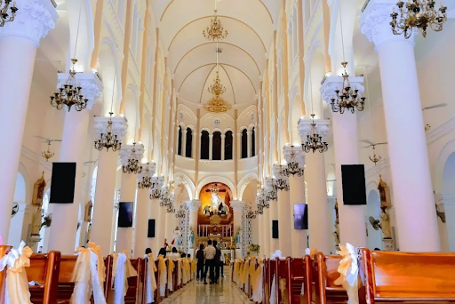 The Interior of Tan Dinh Church